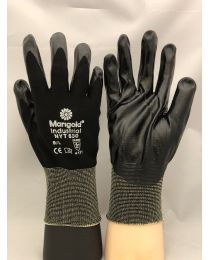 Marigold NYT630 Black Nitrile Coated Work Gloves