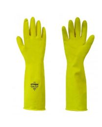 Polyco Deep Sink 40cm Extra Long Yellow Latex Gloves