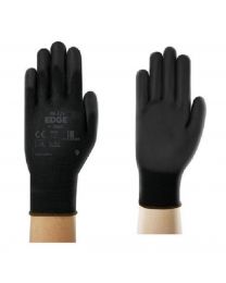 Ansell EDGE 48-126 Black PU Coated Work Gloves